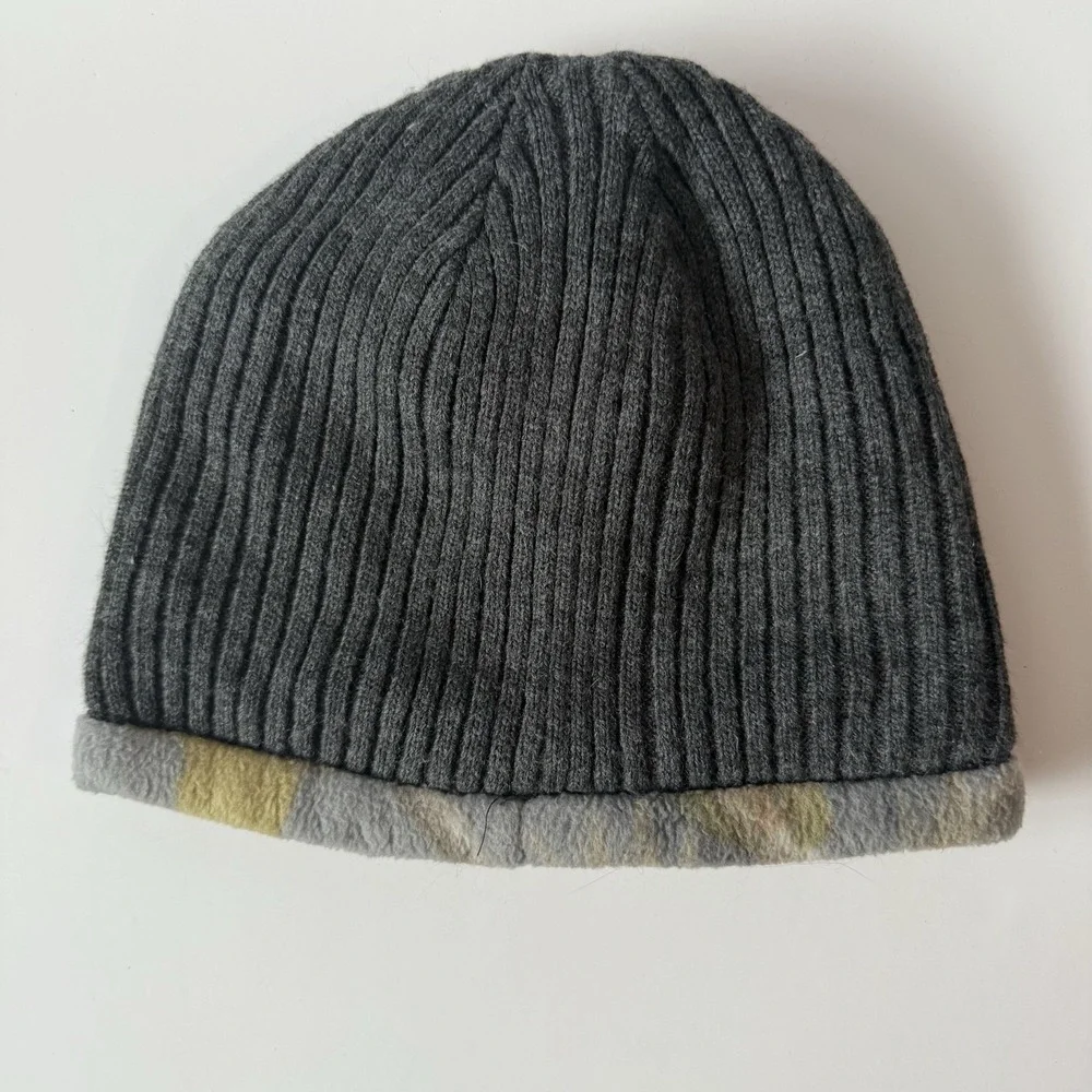 Hot Shot Gray Camo Realtree Women's Ribbed Knit Reversible Beanie Hat‎ Free Ship